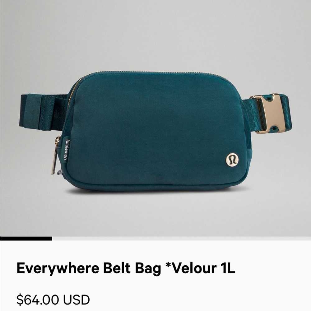 NWT Lululemon Everywhere Belt Bag Velour 1L